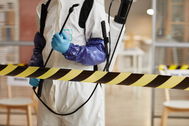 Professional Biohazard Cleanup technician working in Lake Hopatcong, NJ